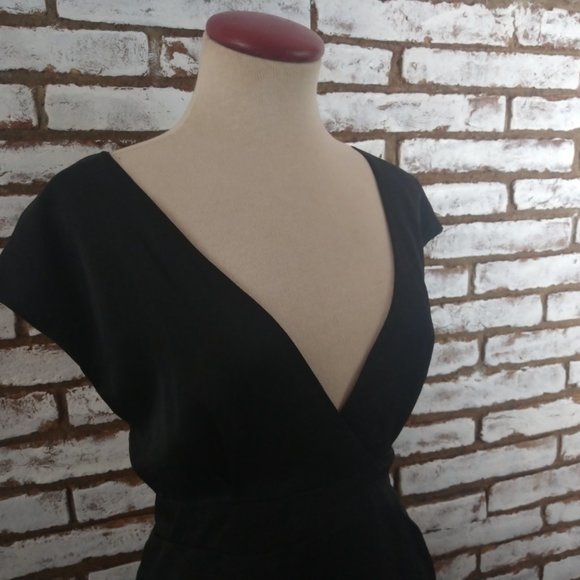 BCBG Generation Black Dress Lace Back Sz 10 - Picture 7 of 15